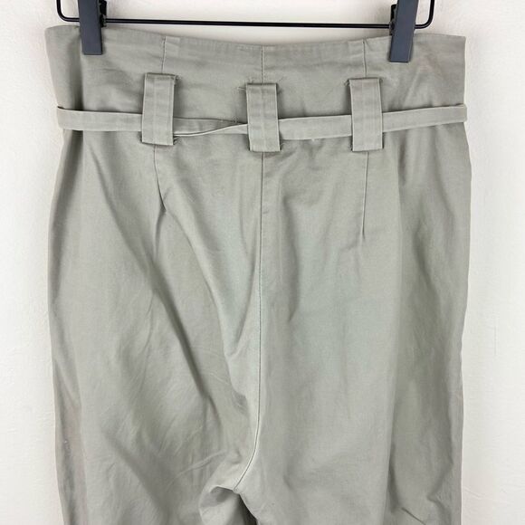 H&M Tie-Waist Olive Flood Pants - Picture 6 of 7